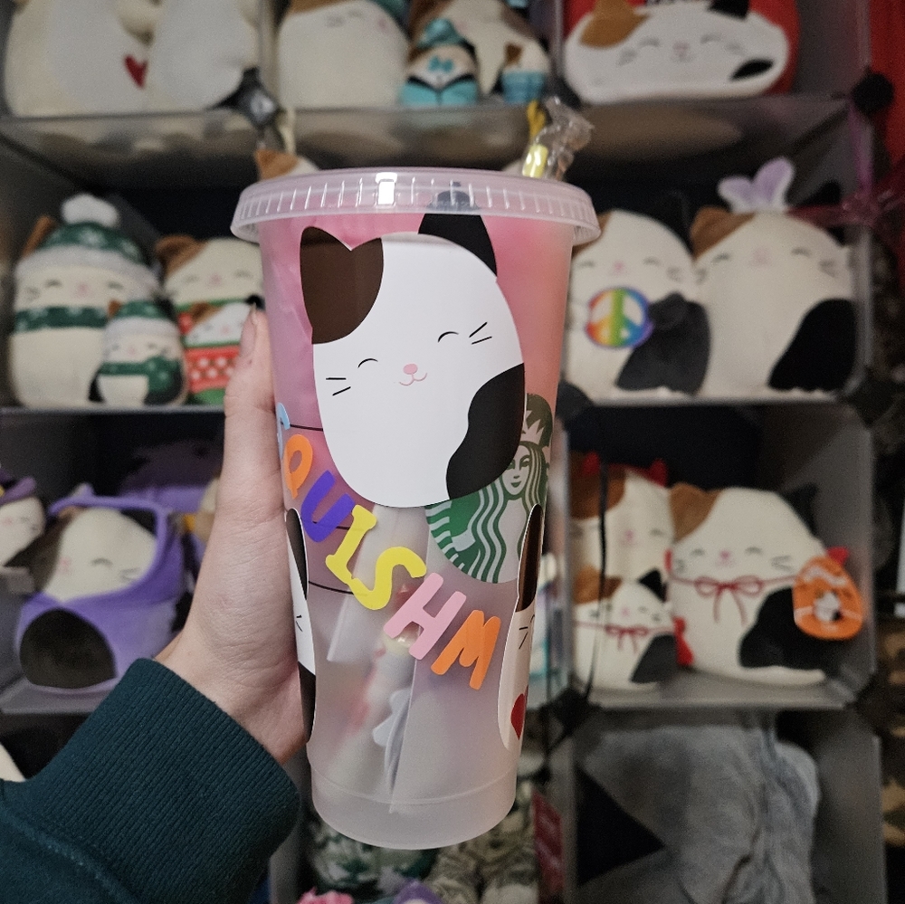 Cam Squishmallow Starbucks Custom Tumbler with Straw